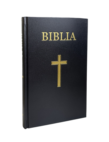 BIBLIA MEDIE NEGRA CU CRUCE