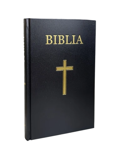 BIBLIA MEDIE NEGRA CU CRUCE